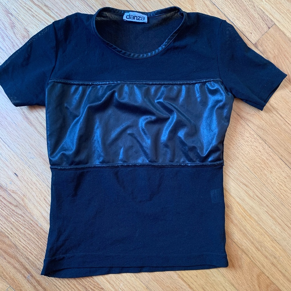 Black sheer see through top small